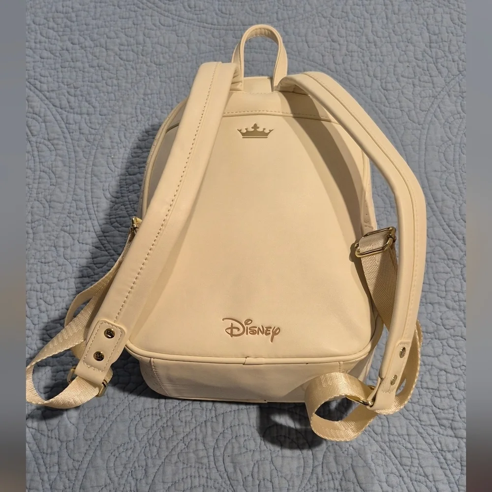 Disney Cream Backpack with Character Faces